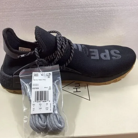 Adidas Pharrell Williams hu nmd‎ prd Size 10 Black New with tag SKU #3040